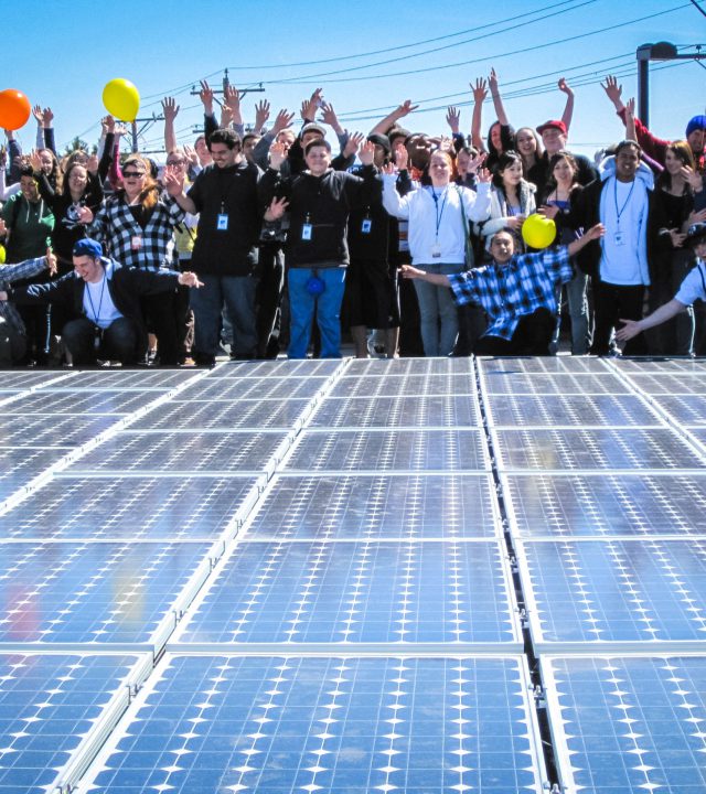 Black Rock Solar, a nonprofit entity, installed a 31 kilowatt photovoltaic array at Rainshadow Community Charter High School in Reno, Nevada.